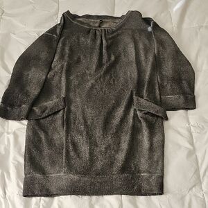 Manila Grace Shimmery Grey Mini Dress, XS, NWT